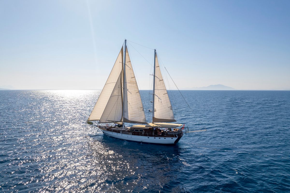 Exterior view of Arabella, a Custom Made Arabella yacht at Bodrum, Turkey