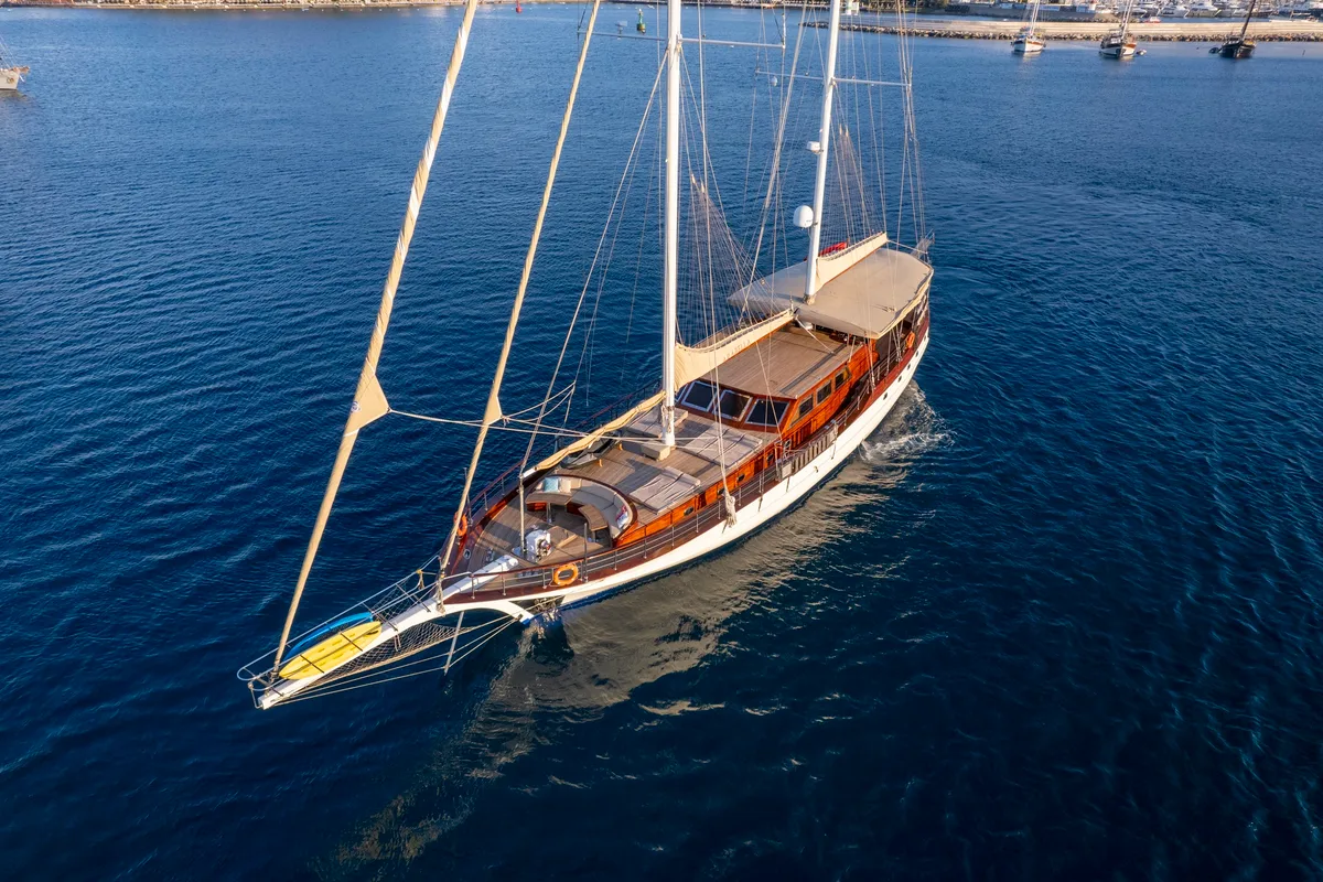 Exterior view of Arabella, a Custom Made Arabella yacht at Bodrum, Turkey