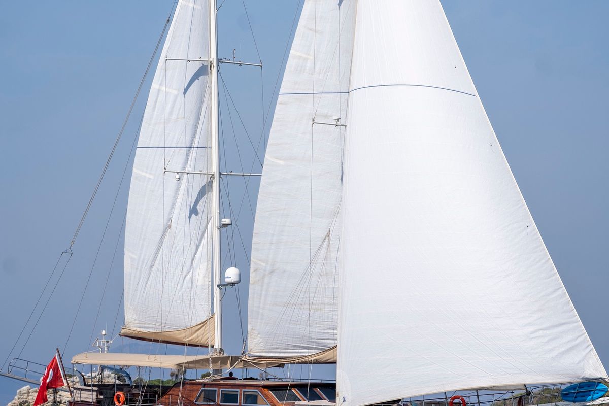 Exterior view of Arabella, a Custom Made Arabella yacht at Bodrum, Turkey