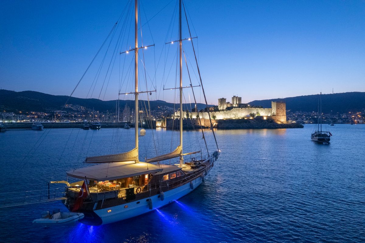 Exterior view of Arabella, a Custom Made Arabella yacht at Bodrum, Turkey
