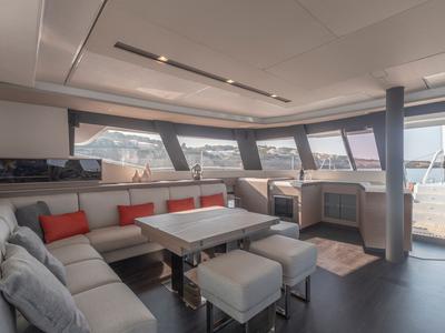 Salon of OKINAWA, a Fountaine Pajot Samana 59 catamaran at Marina port de Lonvilliers, France