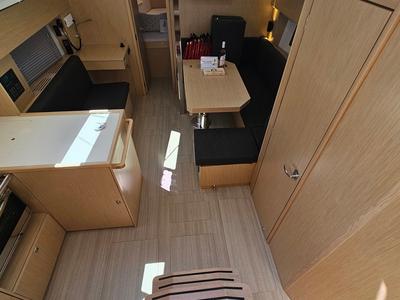 Salon of Euphoria, a Bavaria C38 sailboat at Zadar, Croatia