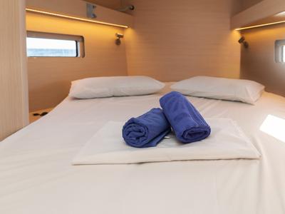 Cabin on Kos 40.3, a Beneteau Oceanis 40.1 sailboat at Municipal Unit of Lefkada, Greece