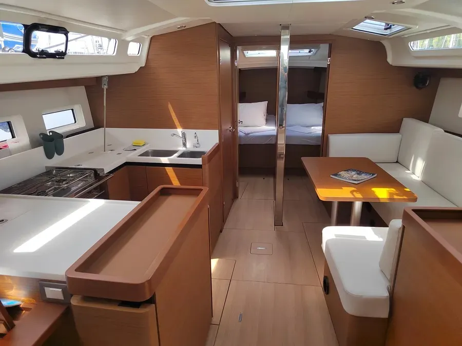 Galley of Ares, a Jeanneau Sun Odyssey 440 sailboat at Grad Pula, Croatia