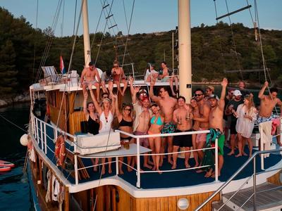 Deck of Novi Dan, a Custom Made Novi Dan sailboat at Općina Rogoznica, Croatia