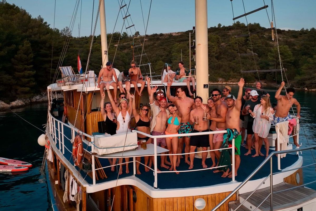 Deck of Novi Dan, a Custom Made Novi Dan sailboat at Općina Rogoznica, Croatia