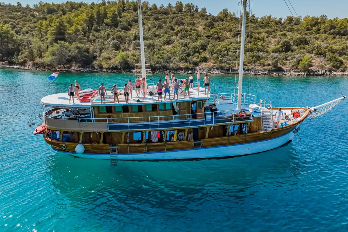 Exterior view of Novi Dan, a Custom Made Novi Dan sailboat at Općina Rogoznica, Croatia