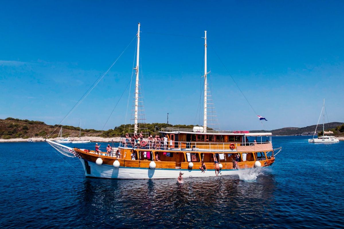 Exterior view of Novi Dan, a Custom Made Novi Dan sailboat at Općina Rogoznica, Croatia