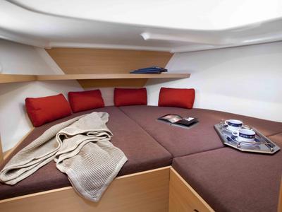 Cabin on Liv, a Delphia Yachts Delphia Escape 800 motorboat at Motala, Sweden