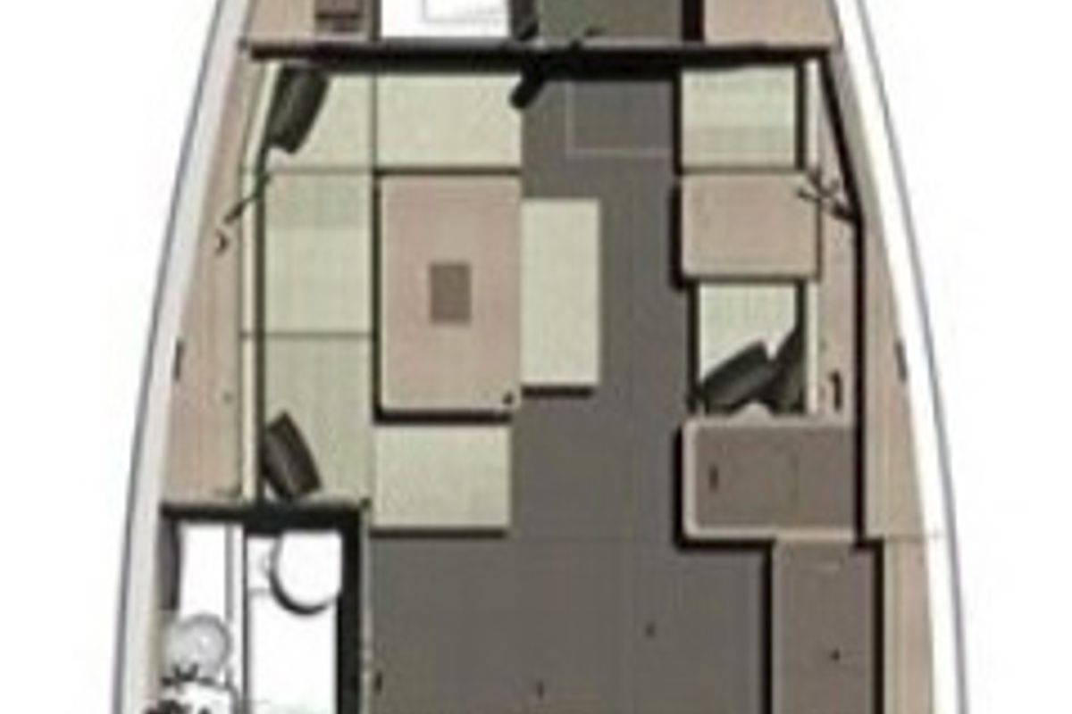 Floor plan of Argo, a Dufour 412 GL sailboat at Municipal Unit of Lefkada, Greece