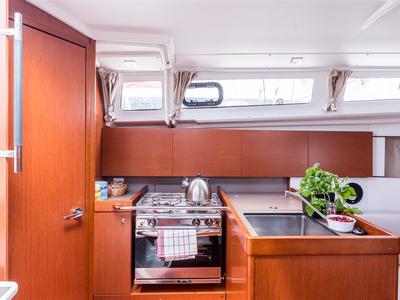 Galley of Argo, a Beneteau Oceanis 35.1 sailboat at Split, Croatia