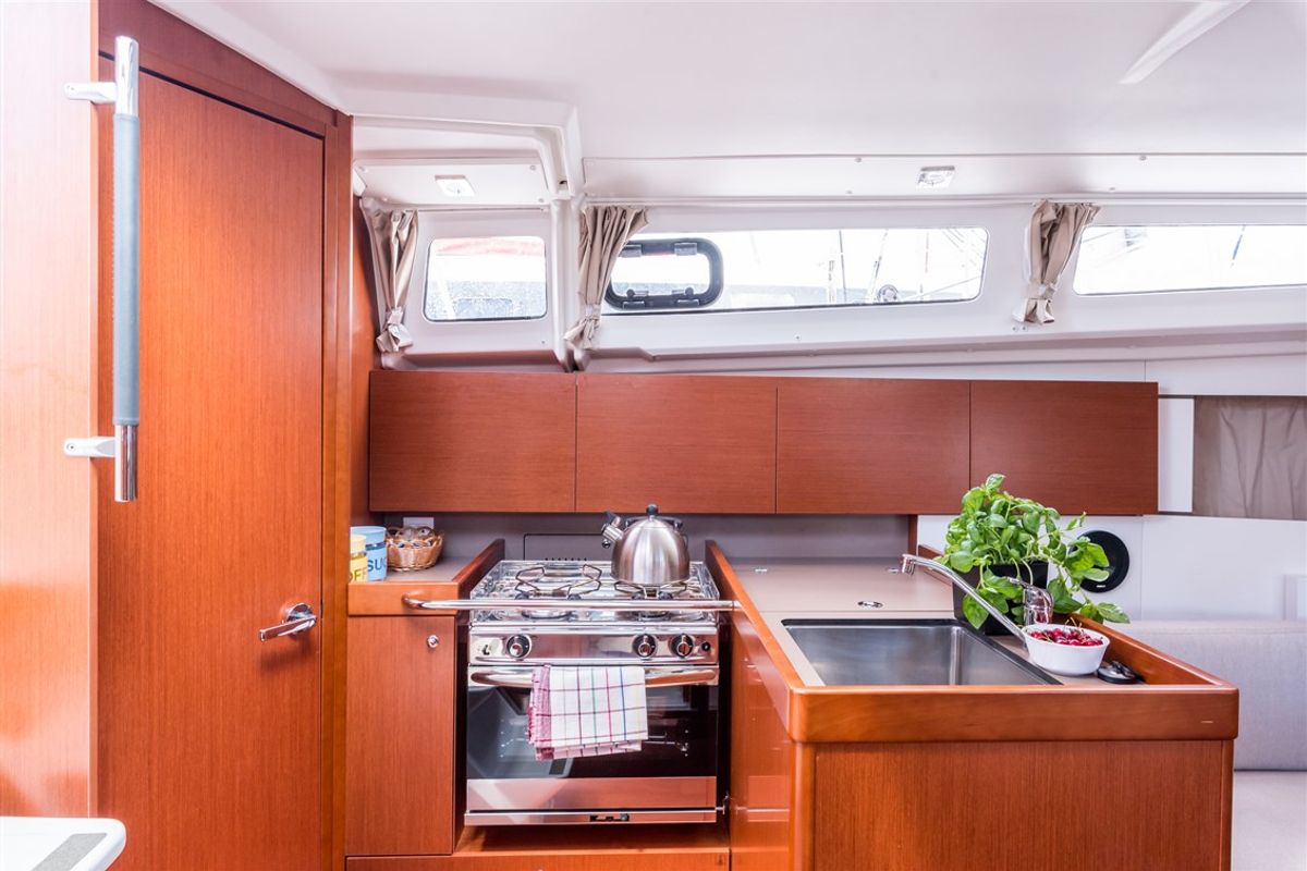 Galley of Argo, a Beneteau Oceanis 35.1 sailboat at Split, Croatia