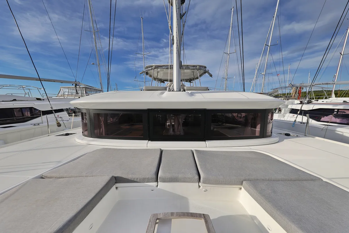Deck of ZARATHUSTRA, a Lagoon 51 catamaran at Općina Sukošan, Croatia
