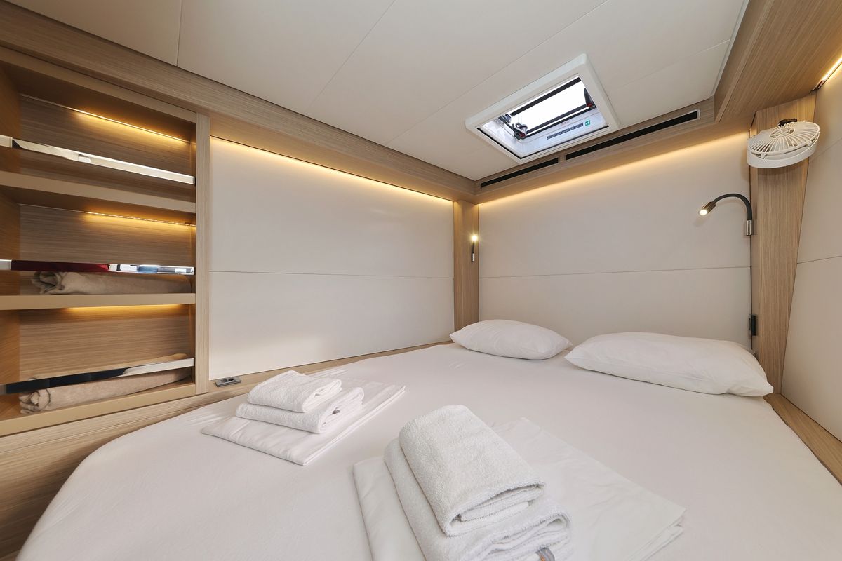 Cabin on ZARATHUSTRA, a Lagoon 51 catamaran at Općina Sukošan, Croatia