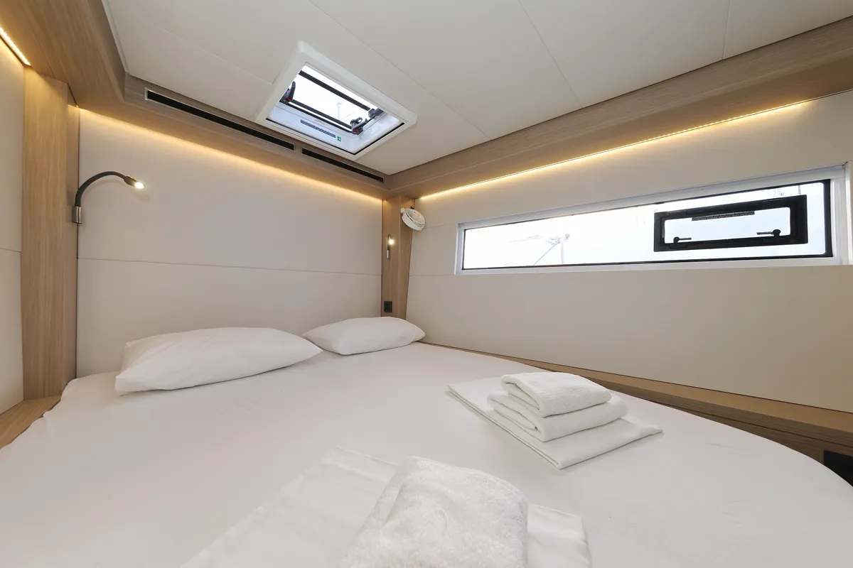 Cabin on ZARATHUSTRA, a Lagoon 51 catamaran at Općina Sukošan, Croatia