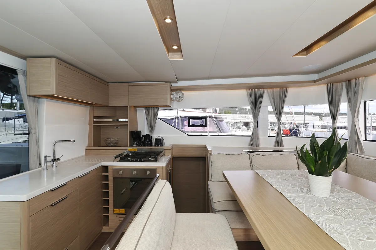 Galley of ZARATHUSTRA, a Lagoon 51 catamaran at Općina Sukošan, Croatia