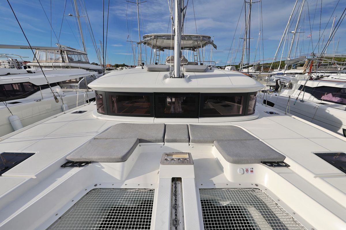 Deck of ZARATHUSTRA, a Lagoon 51 catamaran at Općina Sukošan, Croatia