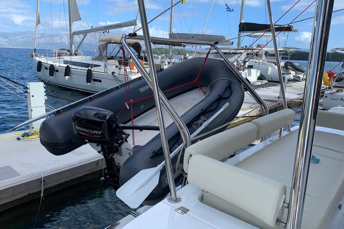 My Santa Irini, a Bali 4.2 catamaran at Municipal Unit of Ellomenos, Greece