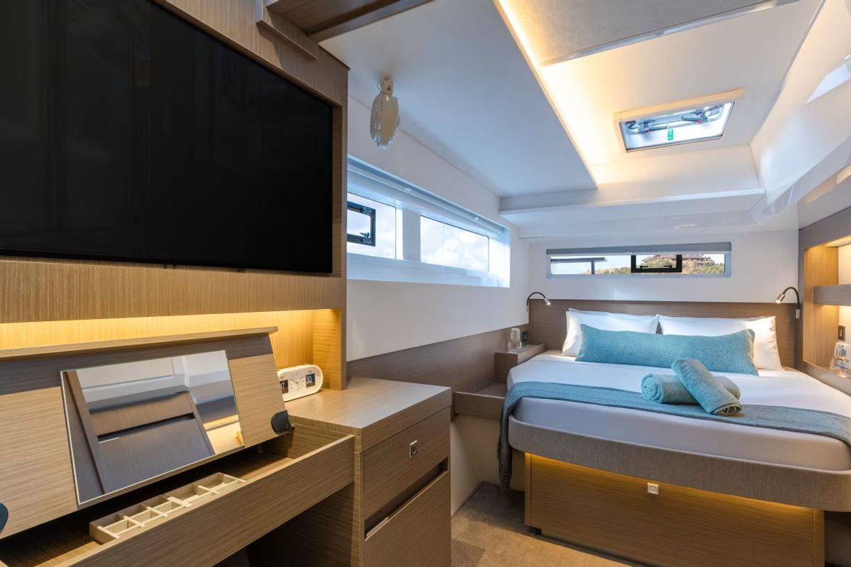 Cabin on Moorings 5200 Exclusive Plus, a Leopard 52 catamaran at Road Town, British Virgin Islands