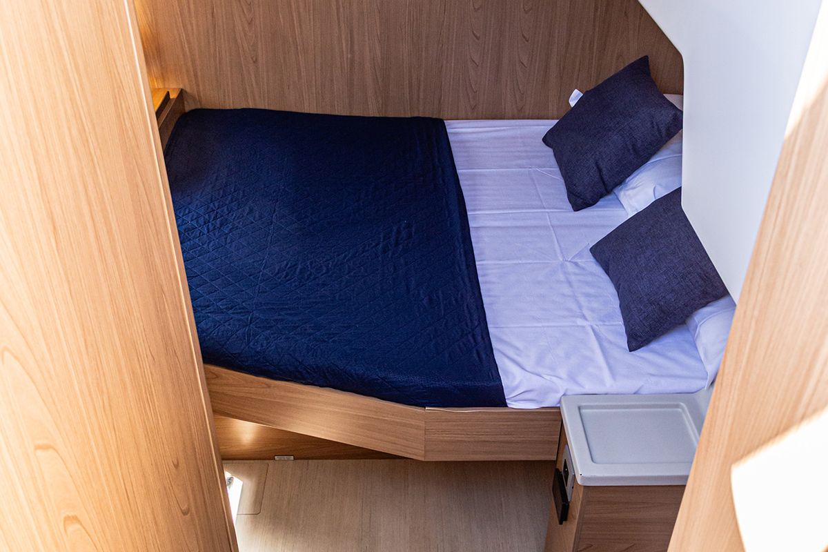 Cabin on Enea, a Bali 4.6 catamaran at Tonnarella, Italy