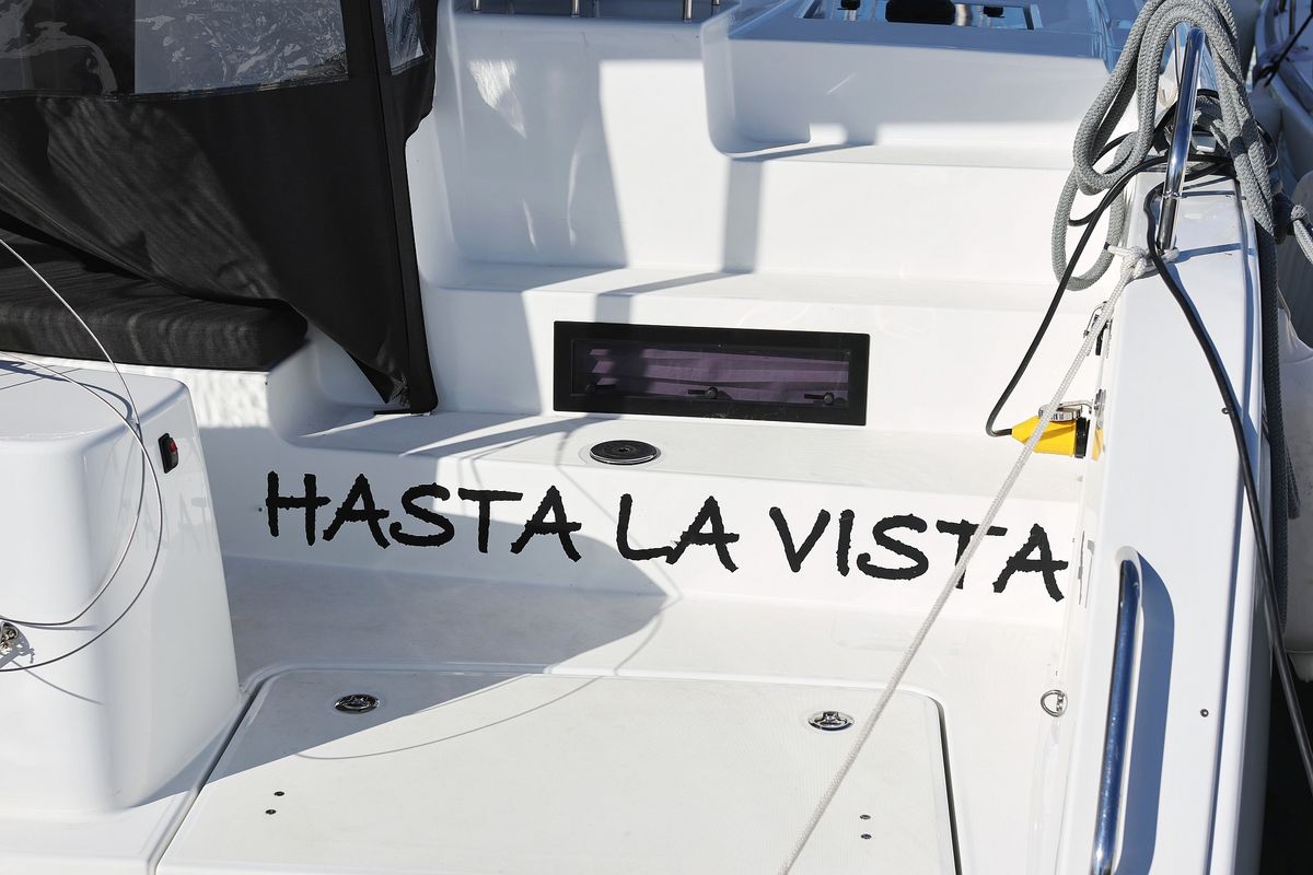 HASTA LA VISTA, a Lagoon 46 catamaran at Općina Sukošan, Croatia