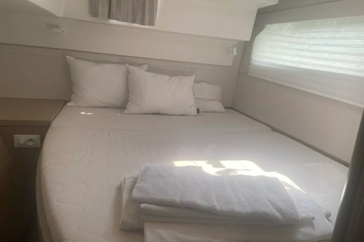 Cabin on Maresueno, a Lagoon 40 catamaran at Municipal Unit of Lefkada, Greece