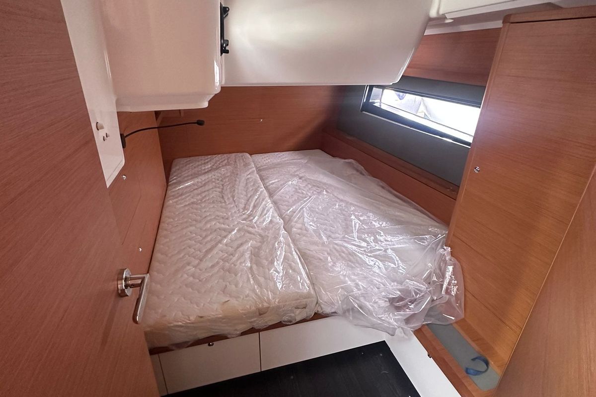 Cabin on Kalypso, a Dufour 48 sailboat at Palermo, Italy