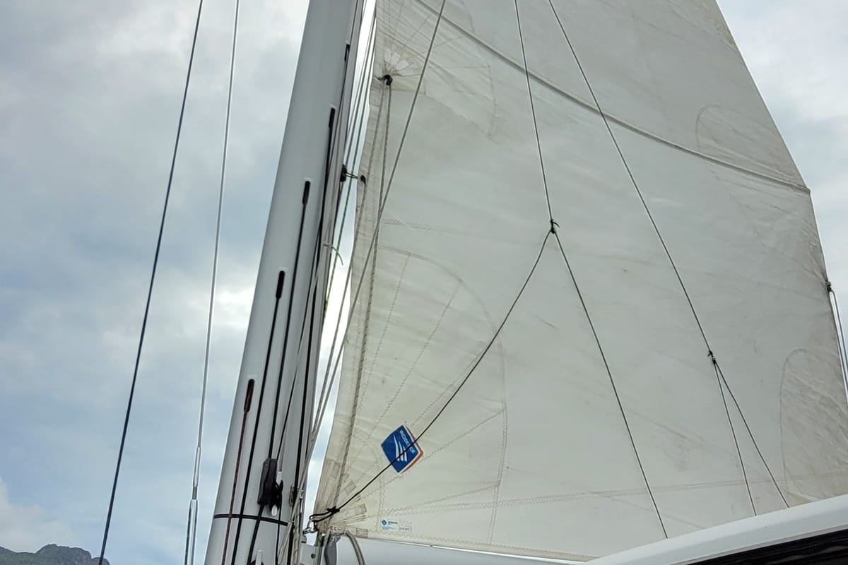 Exterior view of Best Love, a Lagoon 42 catamaran at Seychelles, Mahe, Seychelles