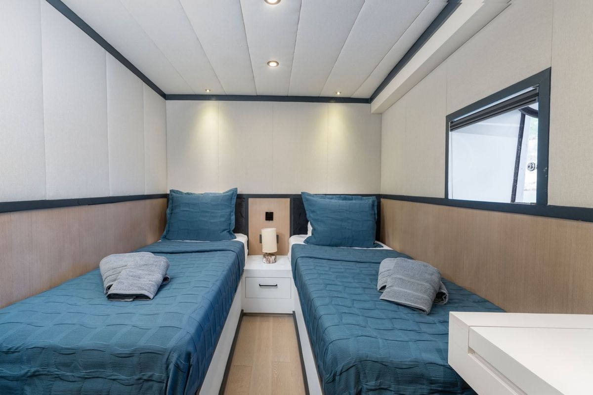Cabin on CALM DOWN, a Gulet Custom built 183 yacht at Bodrum, Turkey