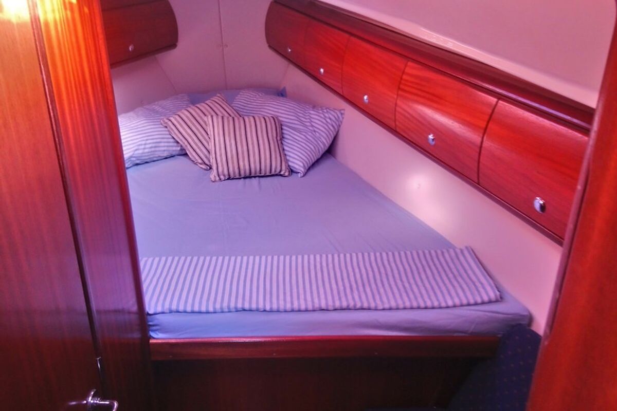 Cabin on Marianna, a Bavaria 36 Cruiser sailboat at Municipal Unit of Ellomenos, Greece