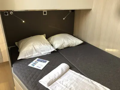 Cabin on Kos 54.Cat, a Bali 5.4 catamaran at Municipal Unit of Lefkada, Greece