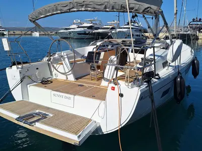 Sunny Day, a Hanse Yachts Hanse 388 sailboat at Grad Kaštela, Croatia