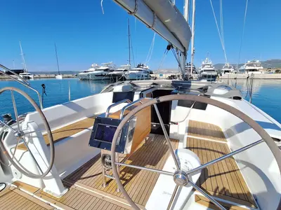 Sunny Day, a Hanse Yachts Hanse 388 sailboat at Grad Kaštela, Croatia