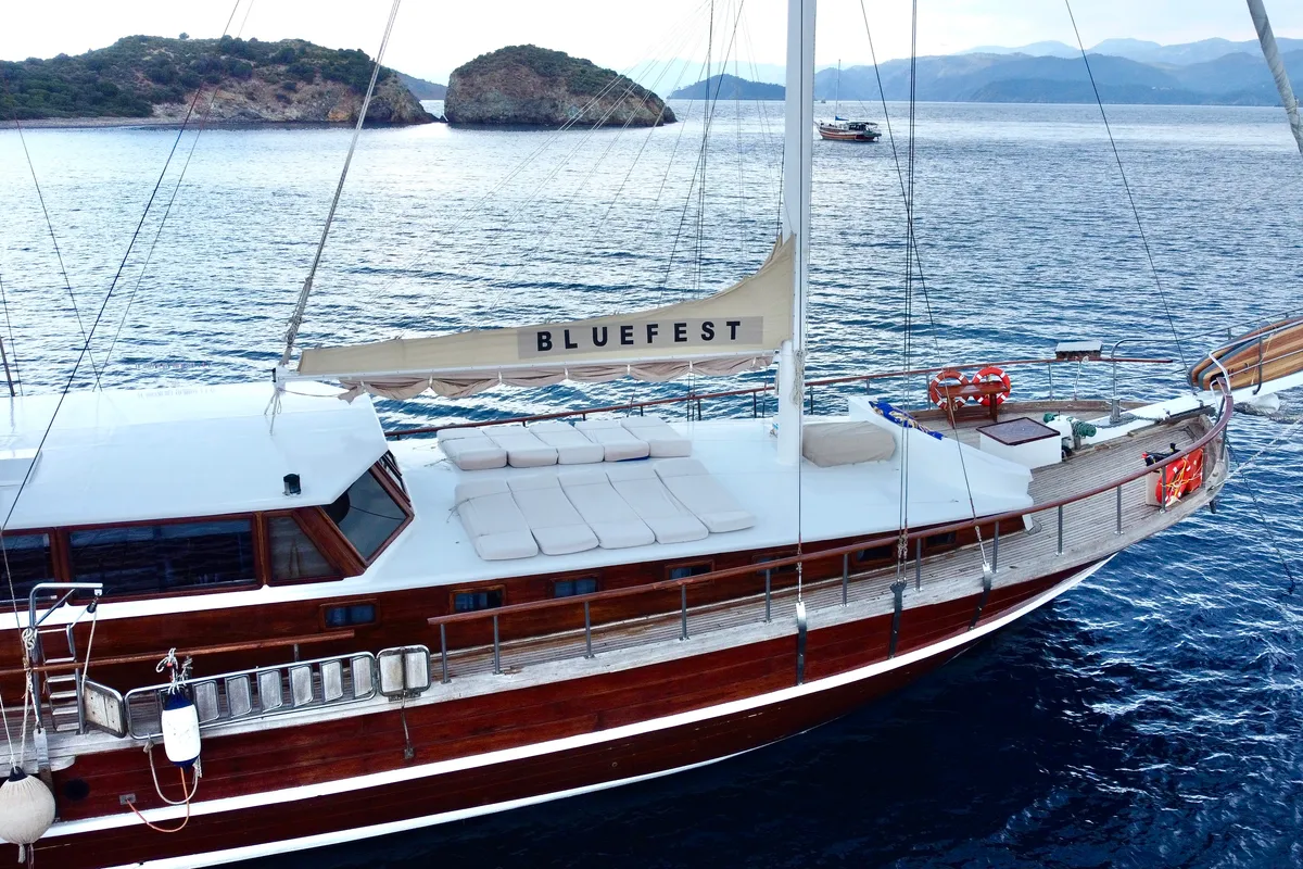 Bluefest, a Gulet Gulet sailboat at Fethiye, Turkey