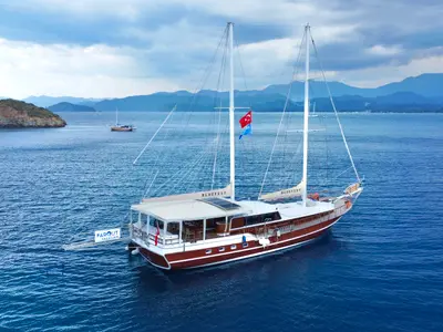 Bluefest, a Gulet Gulet sailboat at Fethiye, Turkey