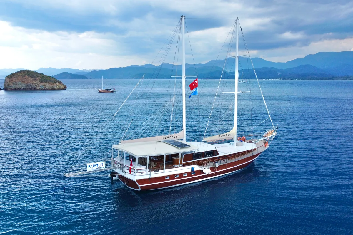 Bluefest, a Gulet Gulet sailboat at Fethiye, Turkey