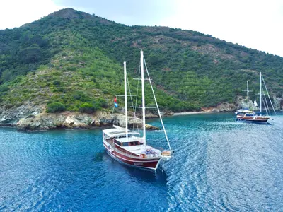 Bluefest, a Gulet Gulet sailboat at Fethiye, Turkey