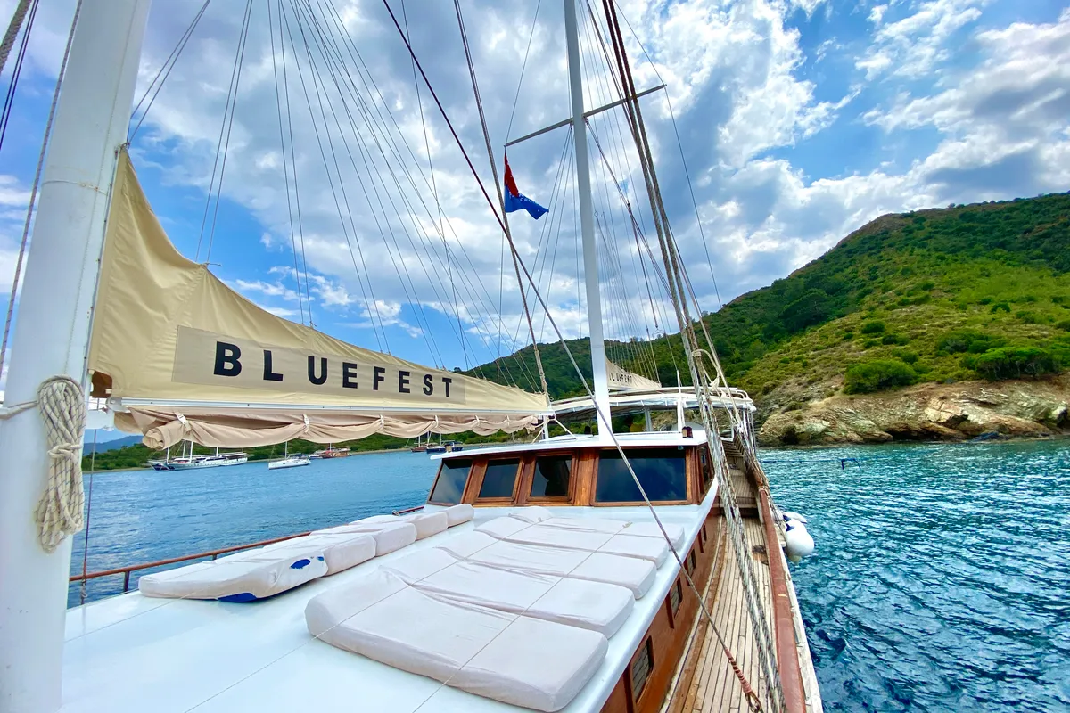 Bluefest, a Gulet Gulet sailboat at Fethiye, Turkey