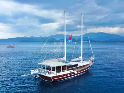 Bluefest, a Gulet Gulet sailboat at Fethiye, Turkey