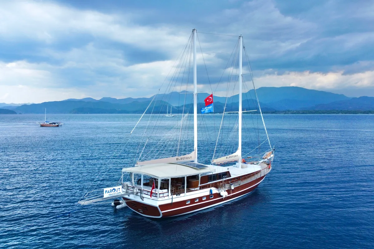 Bluefest, a Gulet Gulet sailboat at Fethiye, Turkey