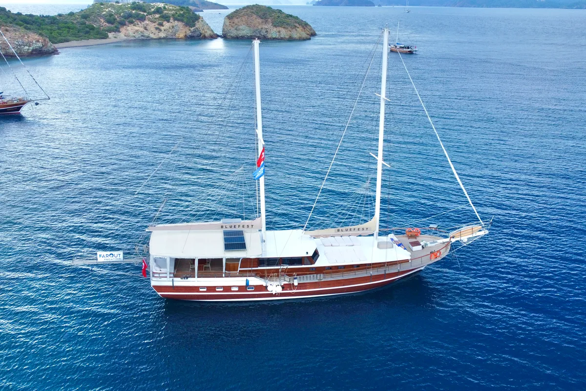 Bluefest, a Gulet Gulet sailboat at Fethiye, Turkey