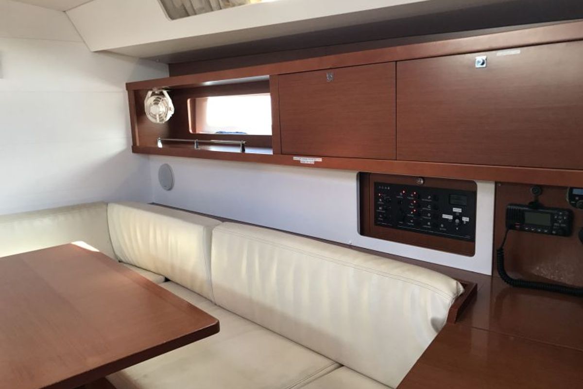 Salon of Alboran XXXIV Nini (Majorca), a Beneteau Oceanis 45 sailboat at es Jonquet, Spain