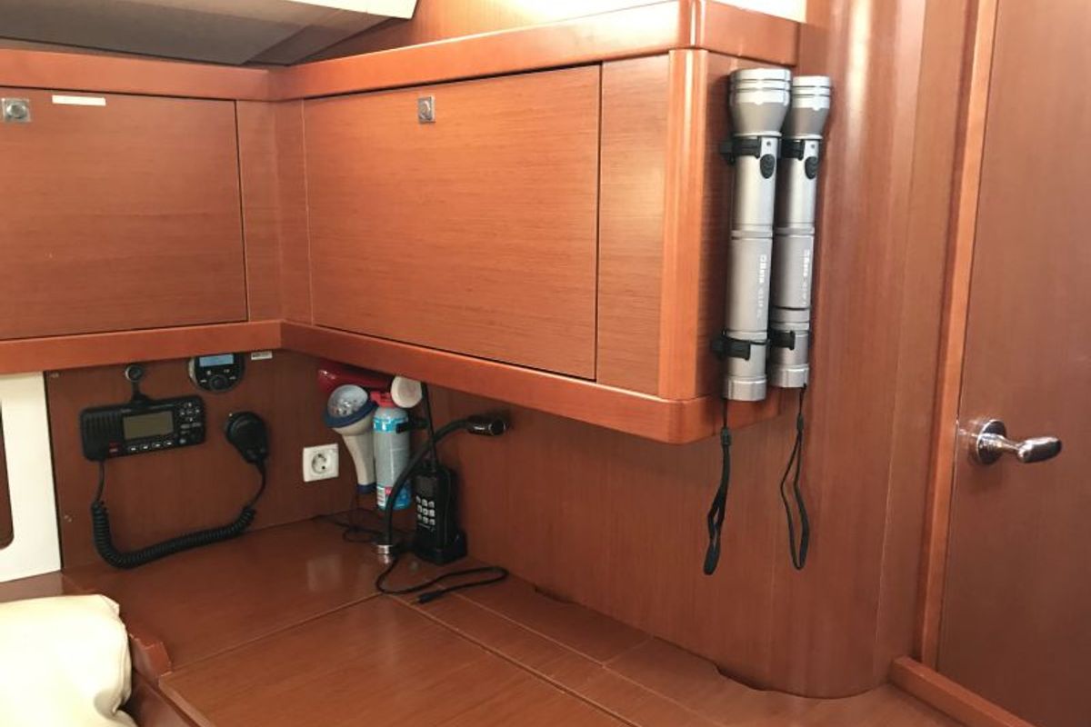 Alboran XXXIV Nini (Majorca), a Beneteau Oceanis 45 sailboat at es Jonquet, Spain