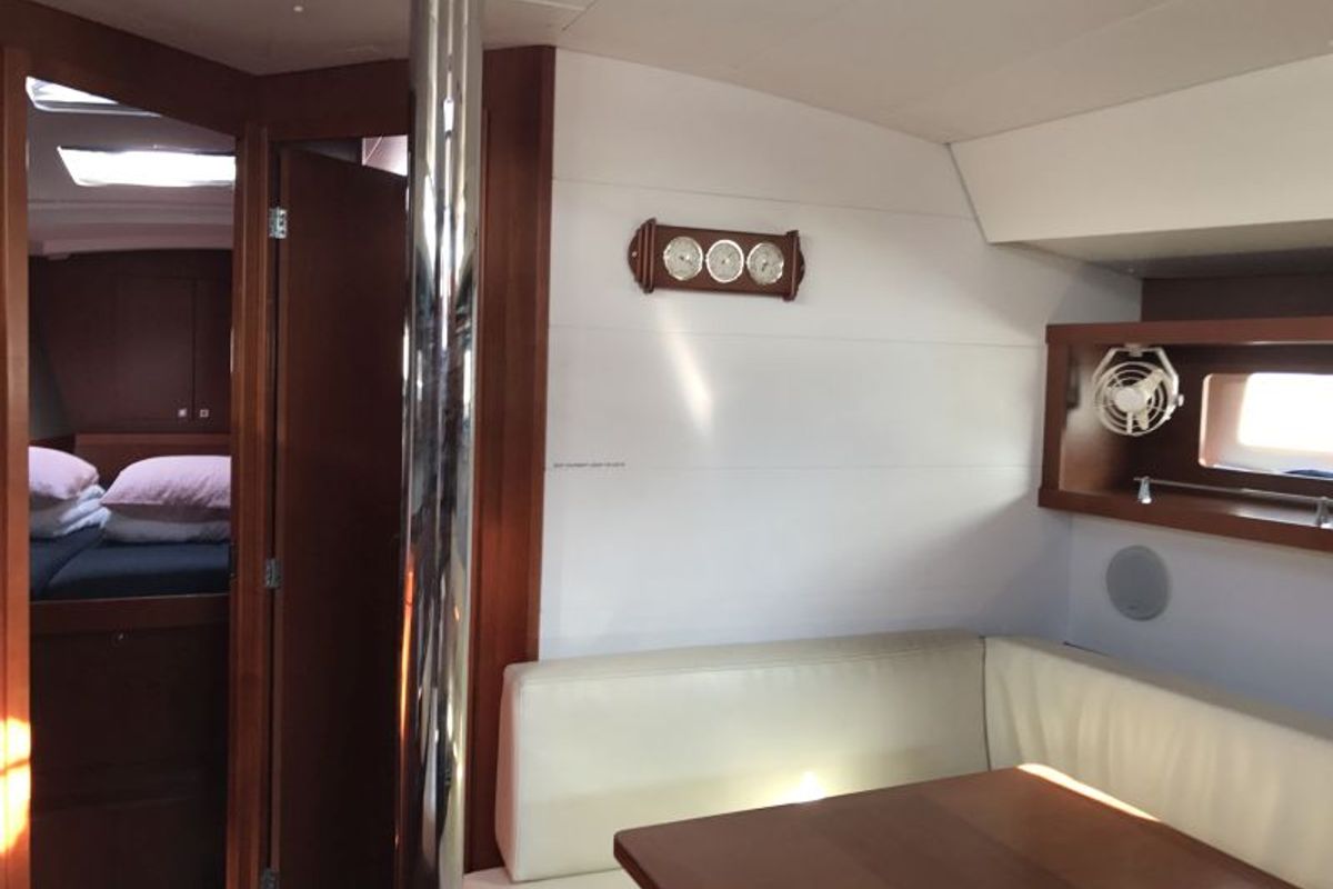 Salon of Alboran XXXIV Nini (Majorca), a Beneteau Oceanis 45 sailboat at es Jonquet, Spain