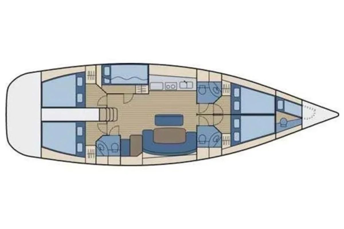 Fairy, a Beneteau Cyclades 50.5 sailboat at Athens, Greece