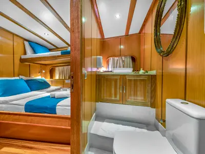 Cabin on Tersane 8, a Gulet Gulet gulet at Fethiye, Turkey