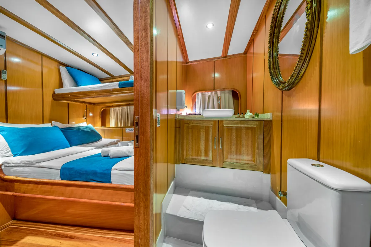 Cabin on Tersane 8, a Gulet Gulet gulet at Fethiye, Turkey