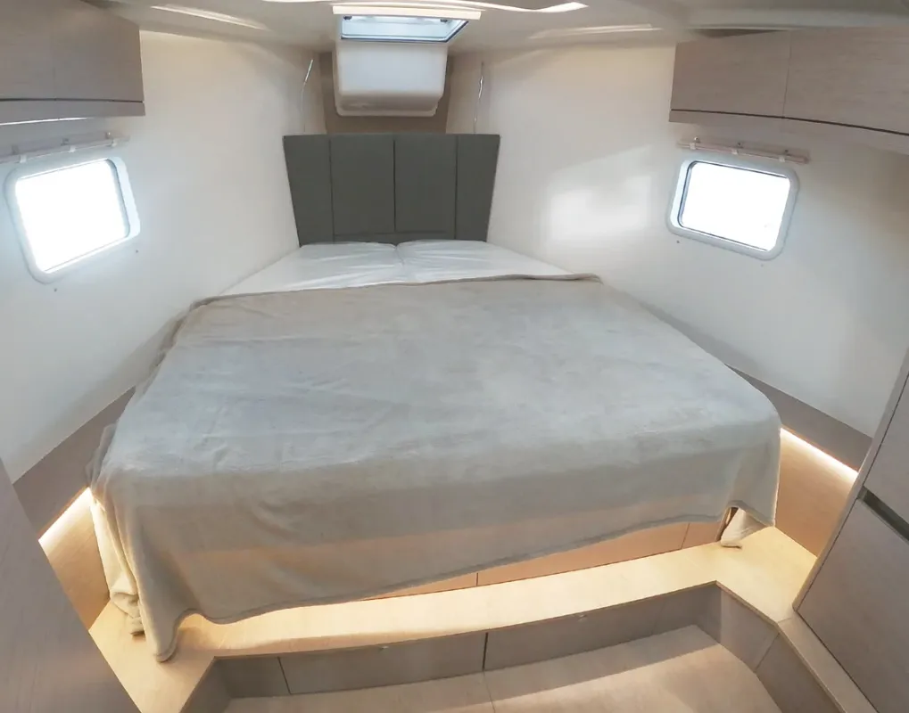 Cabin on Jam, a Hanse Yachts Hanse 418 sailboat at Hyères, France