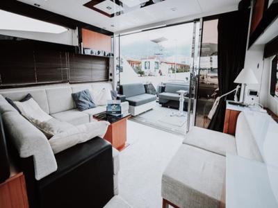 Salon of Marita, a Sunseeker 64 yacht at Seget Donji, Croatia