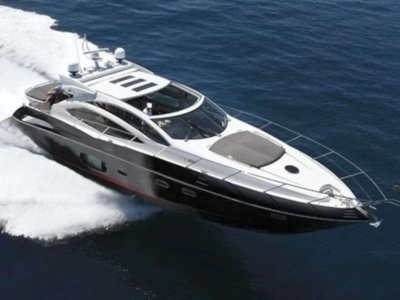 Exterior view of Marita, a Sunseeker 64 yacht at Seget Donji, Croatia